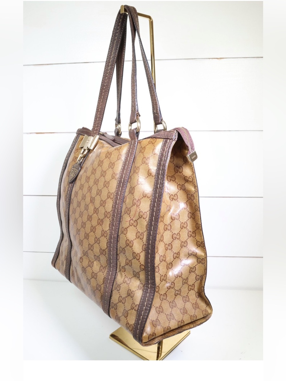 Gucci GG Crystal Duchessa Monogram Shoulder Bag - Picture 3 of 10